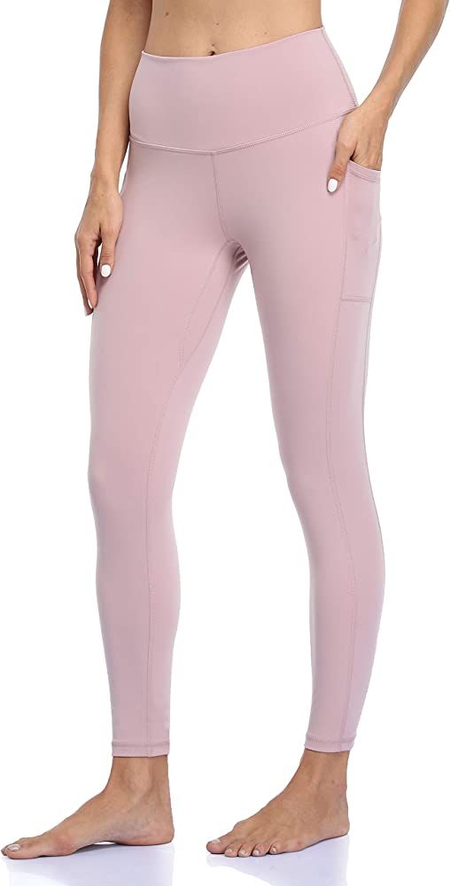 Colorfulkoala Women's High Waisted Yoga Pants 7/8 Length Leggings with Pockets | Amazon (US)