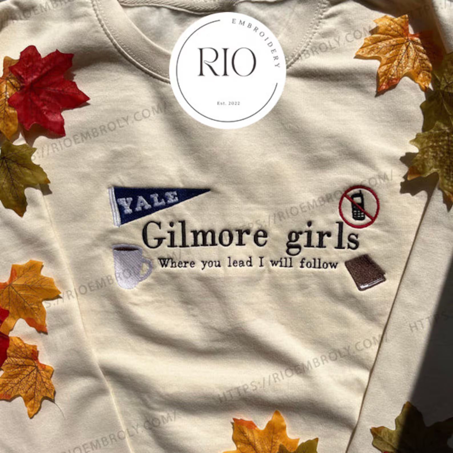 Gilmore Girls Embroidered Sweatshirt Stars Hollow Shirt - Etsy | Etsy (US)