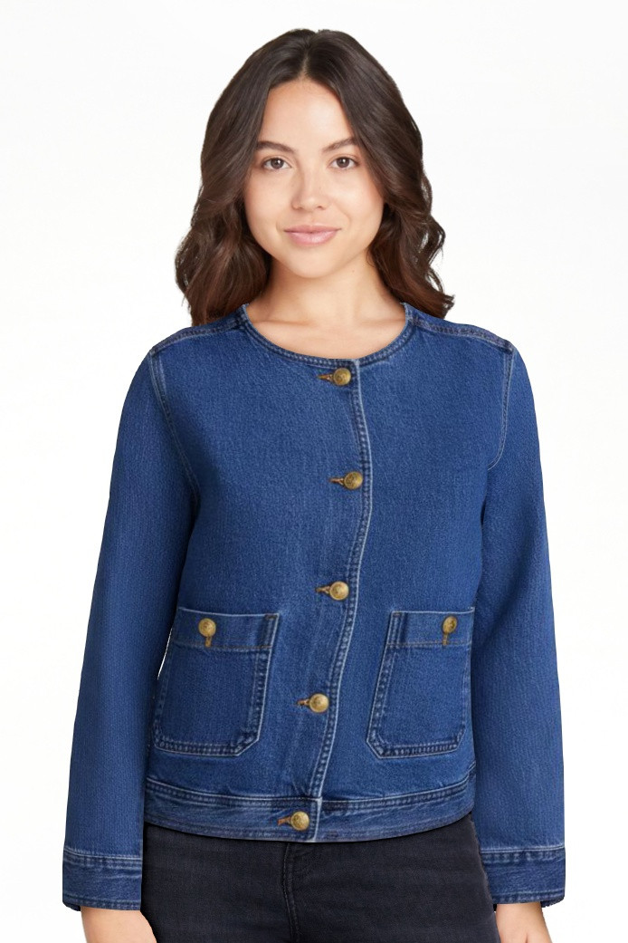 Scenario Women's and Women's Plus Denim Jacket, Sizes XS-4X | Walmart (US)