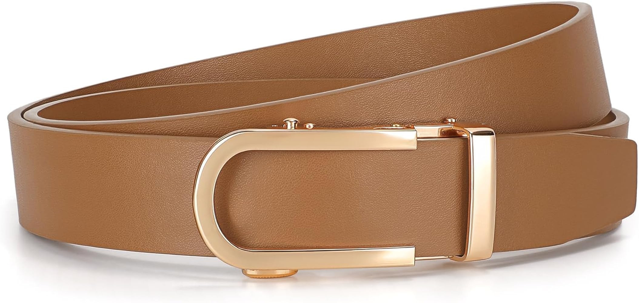 JASGOOD Women Leather Ratchet Belt for Jeans Pants Dresses Adjustable Belt with Automatic Sliding... | Amazon (US)