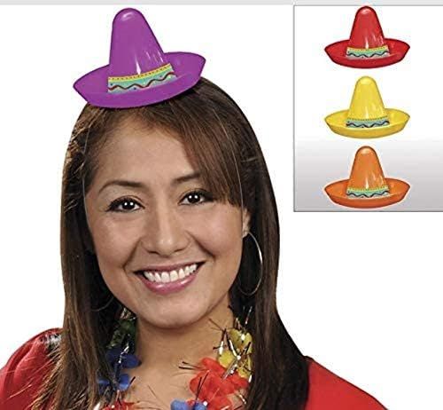 amscan Fiesta Cinco De Mayo Plastic Mini Sombreros, 8 Ct. | Party Accessory | Amazon (US)