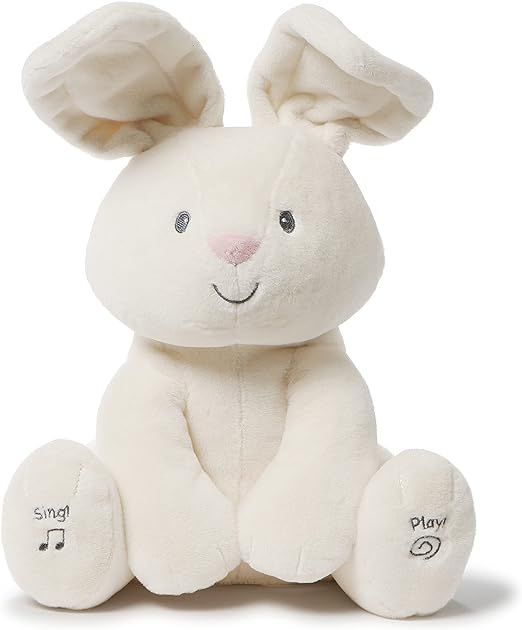 Baby GUND Flora The Bunny Animated Plush Stuffed Animal Toy for Baby Girls and Boys, Cream, 12" (... | Amazon (US)