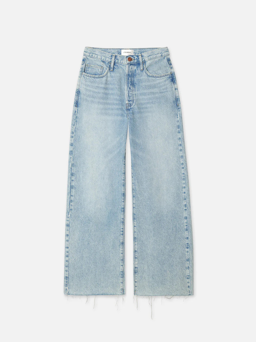 Le Low Baggy Wide Leg  in  Fizz Indigo | Frame Denim