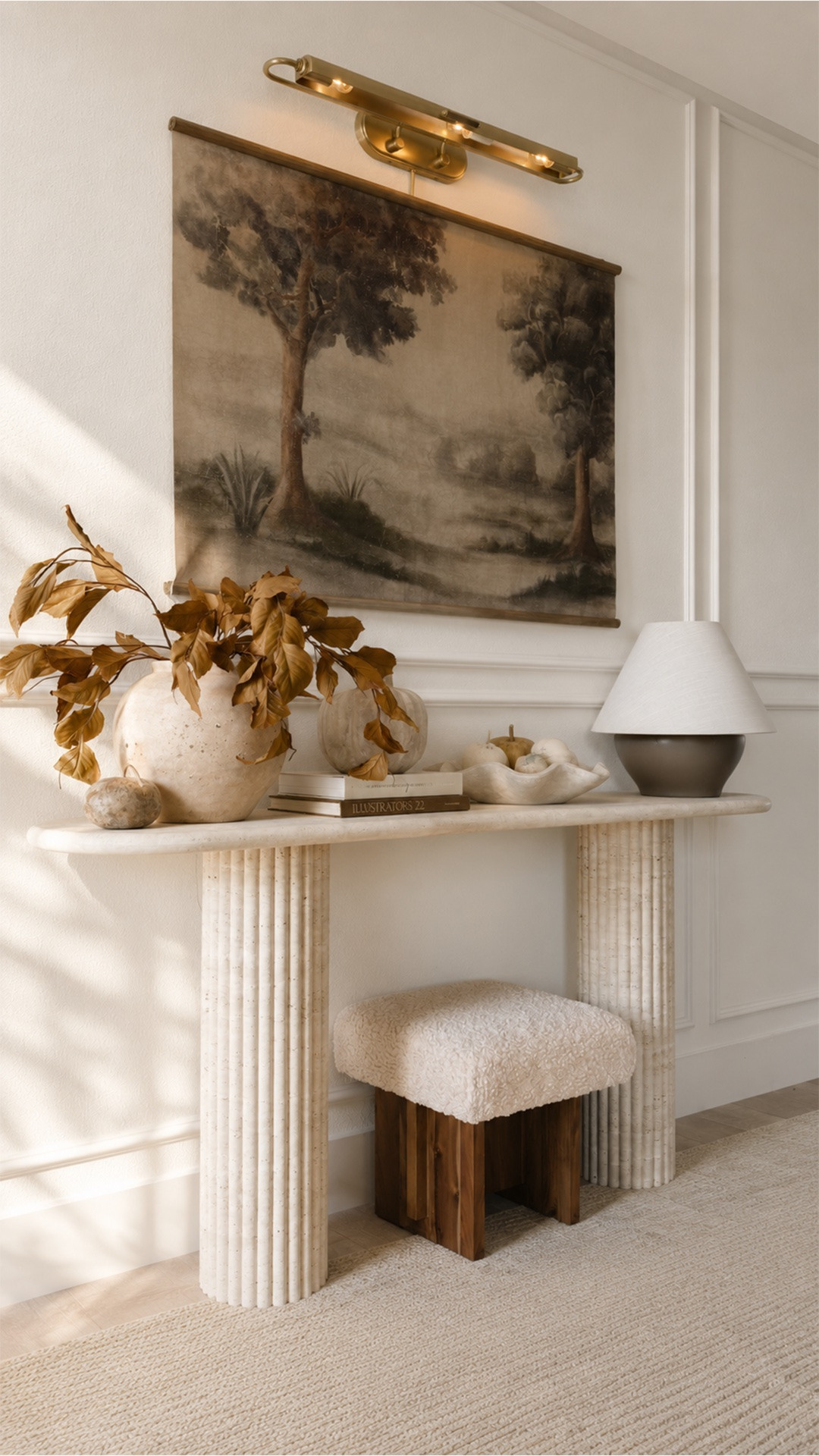 The easiest way to make a space feel more custom ✨
I added this plug-in picture light above the artwork in our entryway, and I love how much warmth and character it brings to the entire wall. The best part? It’s completely plug-in, so you can get that elevated, built-in look without needing to hardwire a new light.
Such a simple detail, but it makes the whole space feel so much more finished. 🤎
#PictureLight #EntrywayDecor #HomeDecor #InteriorStyling #LightingDesign

#LTKHome #LTKSeasonal