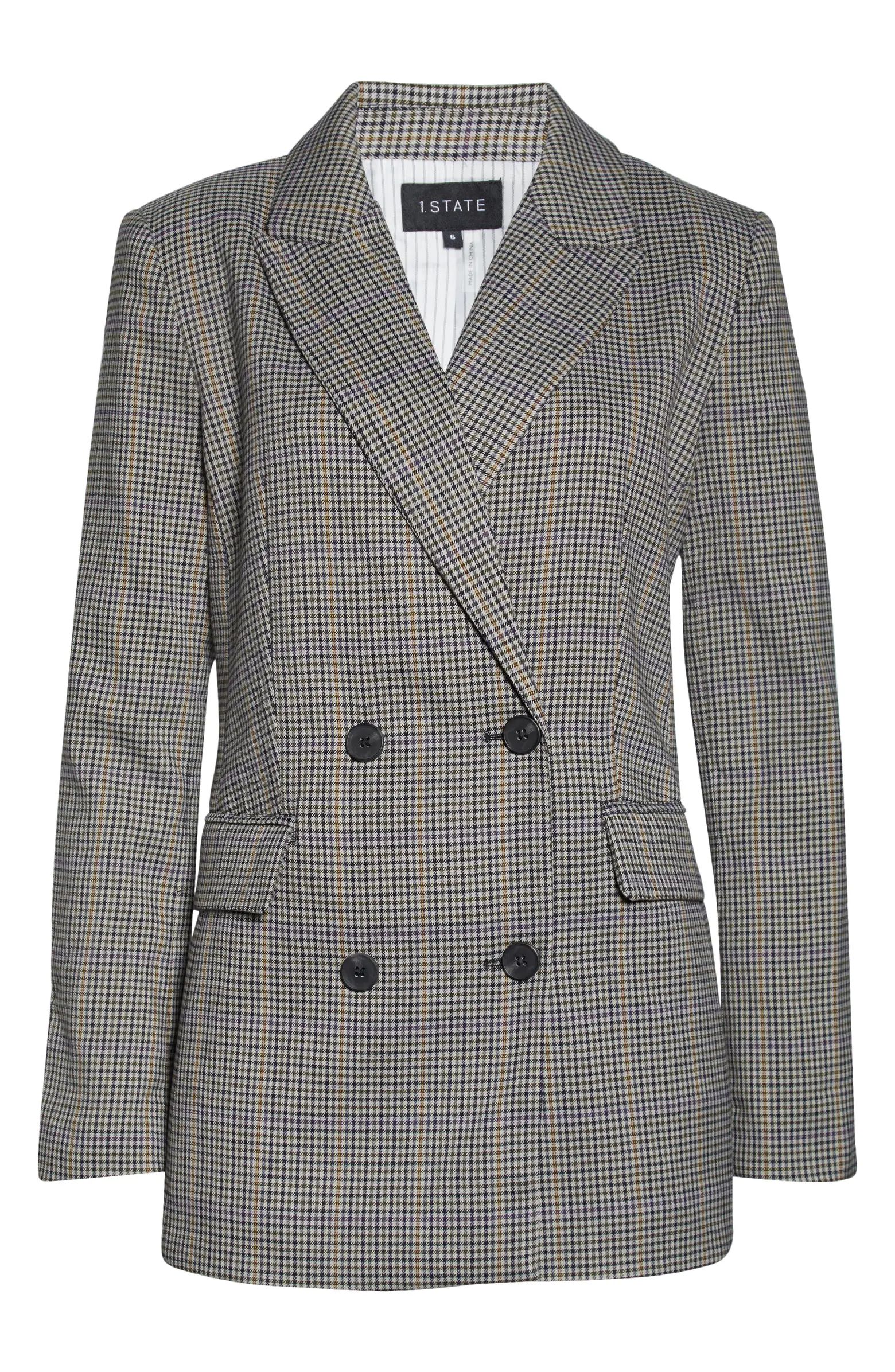 Plaid Double Breasted Blazer | Nordstrom