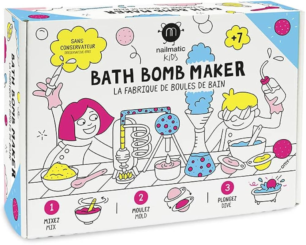 Nailmatic Paris DIY Bath Bomb Kit - Bath Bomb Making Kit for Kids, Make Your Own Bath Bombs, Incl... | Amazon (US)