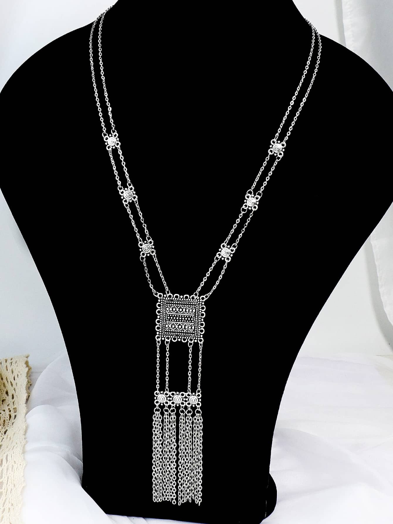 Geometric Decor Y Lariat Necklace | SHEIN