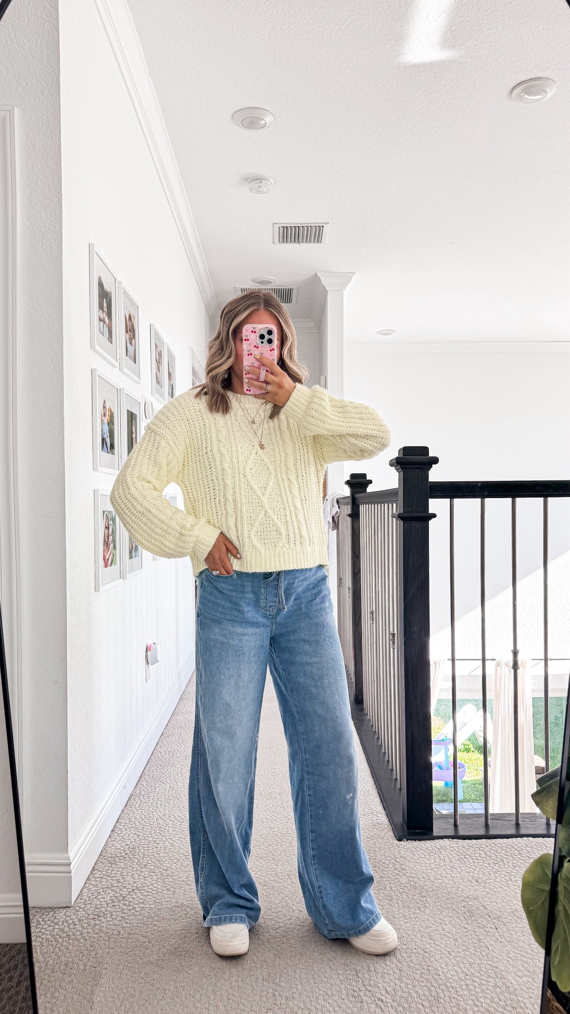 Top only $17 pants only $15! Bump approved outfit that isn’t maternity 
Wearing size small in pants 
Wearing size medium in sweater 

#LTKgrwm #LTKPetite #LTKBump