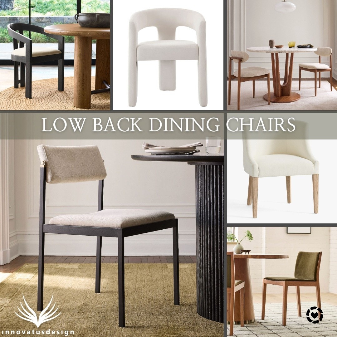 Low back dining chairs help to create a clean and sleek look in a dining room or kitchen area. Here are our favorite low back dining chairs!

#LTKSeasonal #LTKFamily #LTKHome