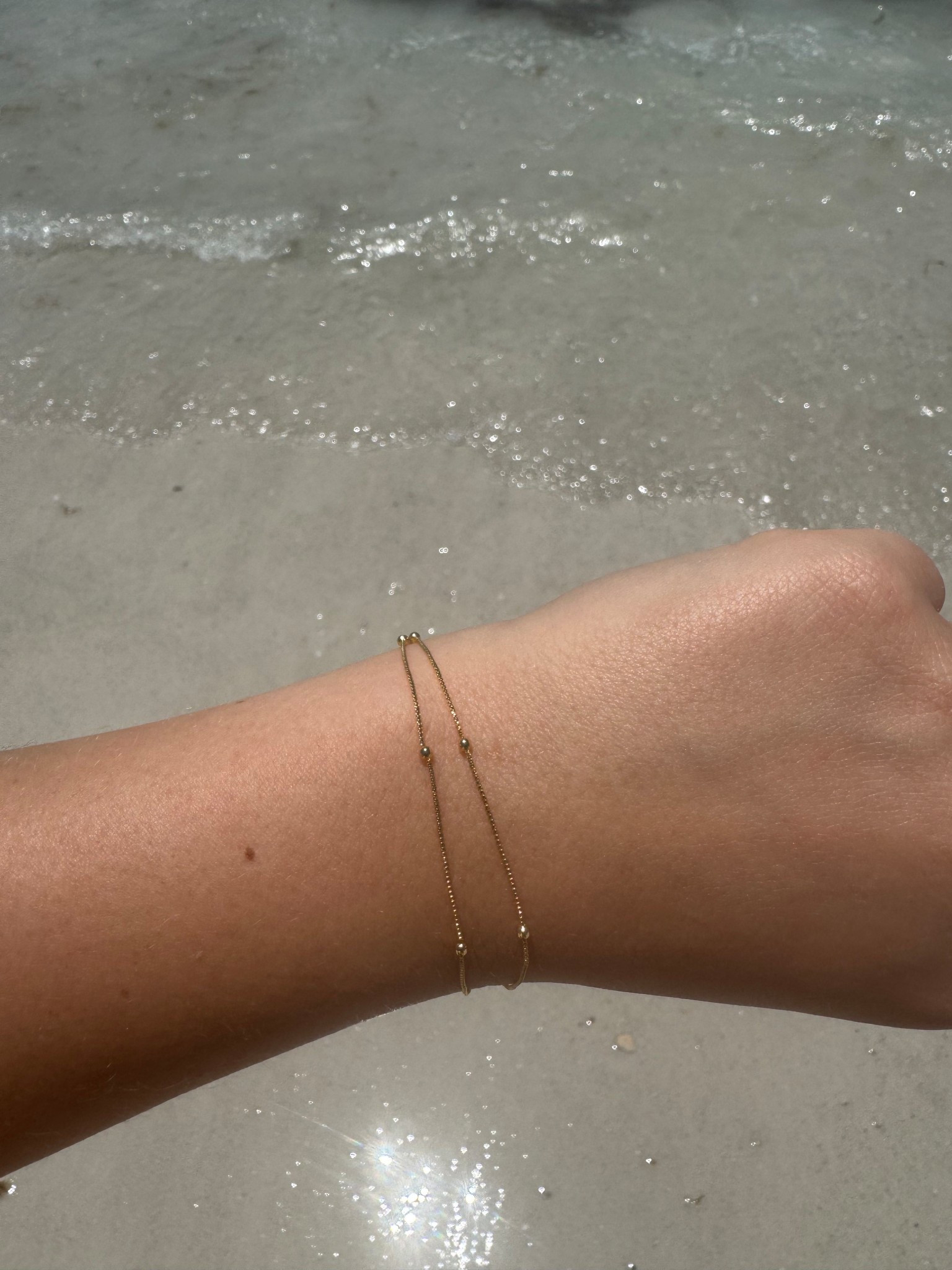Waterproof and nickel free, my new favorite bracelet that I can keep and not have to worry aboushe'll

#LTKSeasonal #LTKFestival #LTKStyleTip