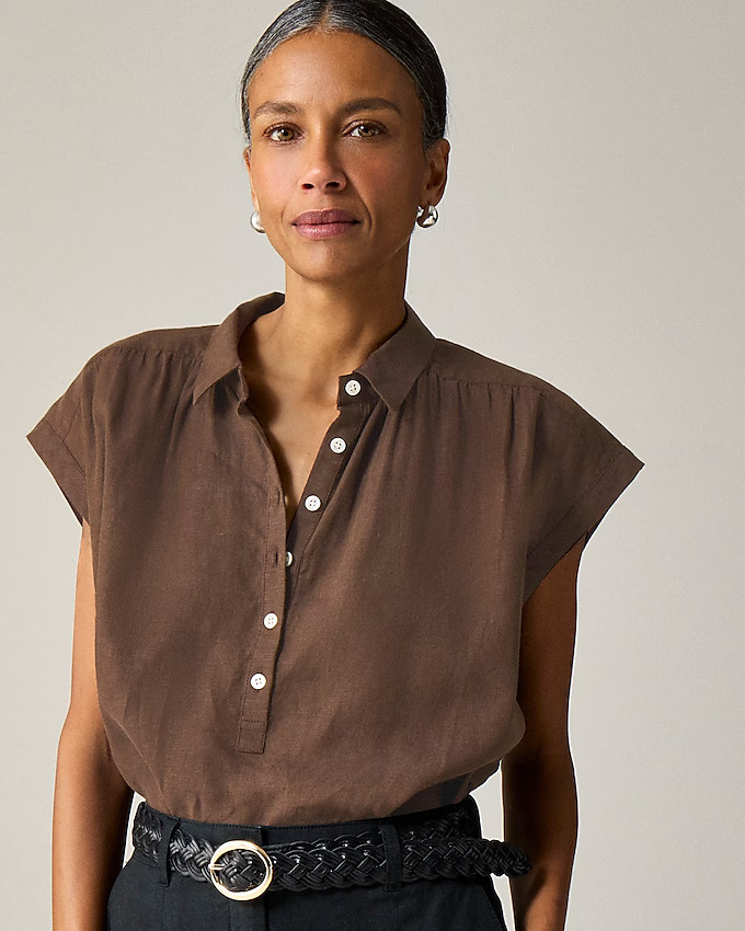 New Capitaine shirt in Baird McNutt Irish linen | J. Crew US