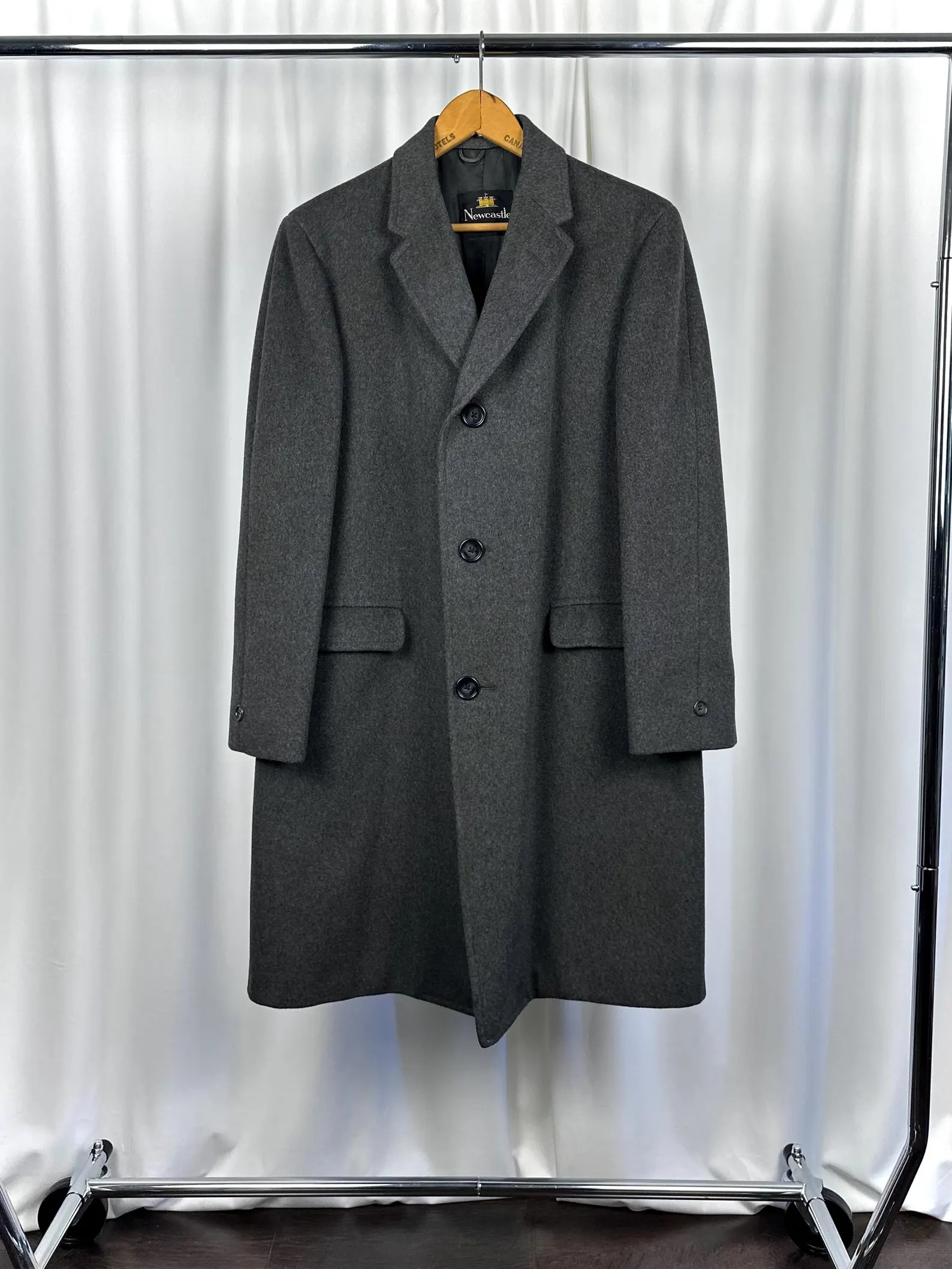 Vintage 1950' 1960’s ‘Newcastle - Eatons of Canada’ Long Wool Peacoat in Charcoal Grey • ... | Etsy (US)