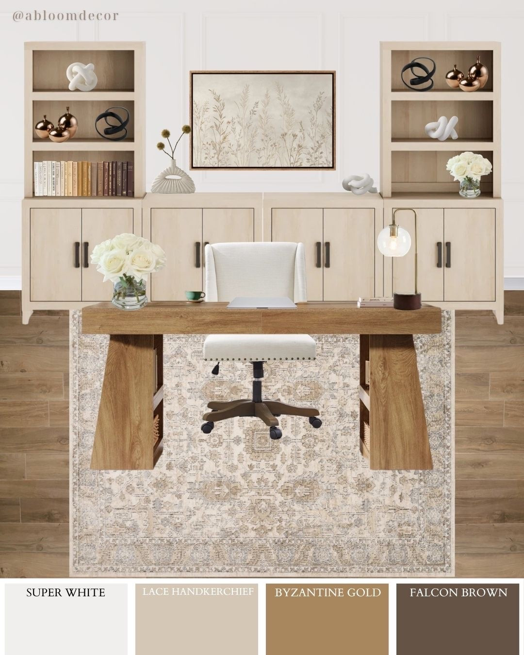 Modern Cream Home Office Styling Idea

#LTKHome