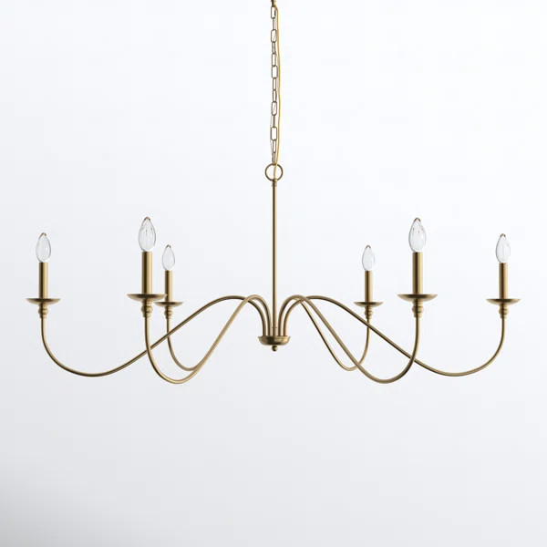 Ableton 6 Light Metal Dimmable Chandelier | Wayfair North America