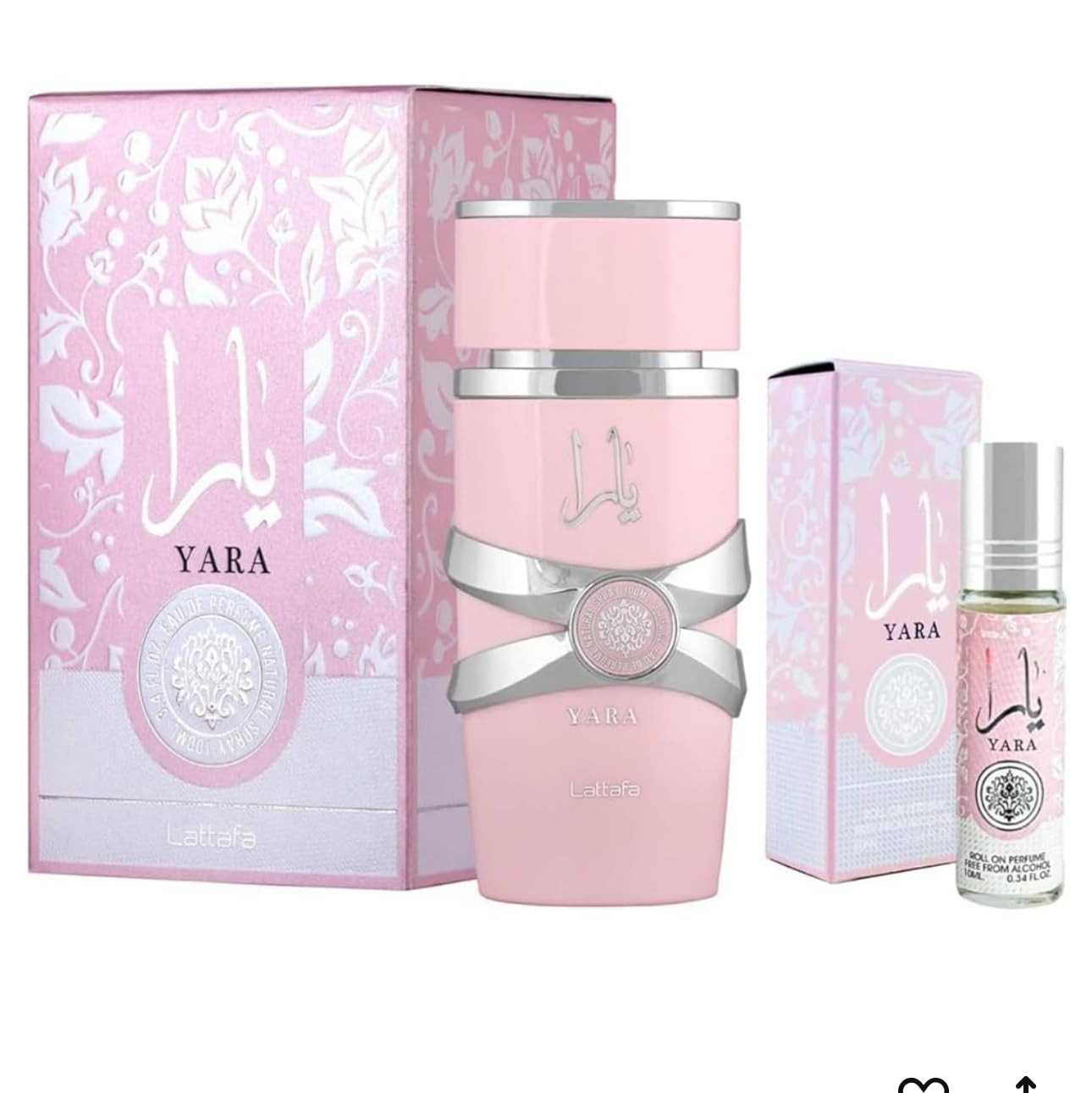 Lattafa Yara 2-piece Fragrance Bundle for Women (3.4 Oz Eau de Parfum Spray + 0.34 Oz Concentrate... | Amazon (US)