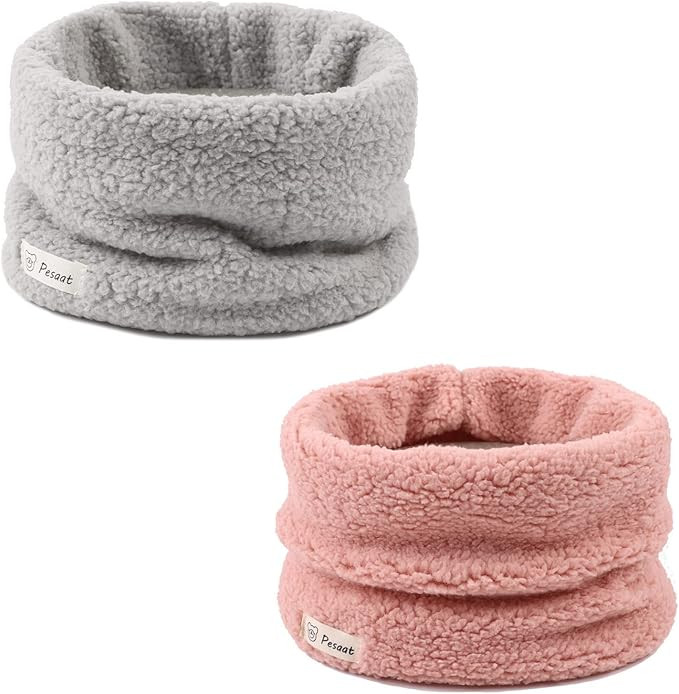 Zsedrut Fleece Warm Kids Scarf Thick Velvet Boys Girls Round Scarves Toddler Kids Winter Neck War... | Amazon (US)