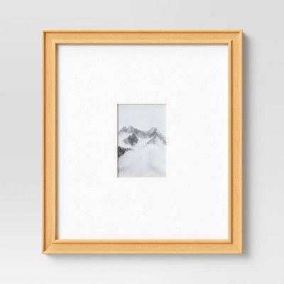 Oversized Matted Wood Wall Frame Natural - Threshold™ | Target