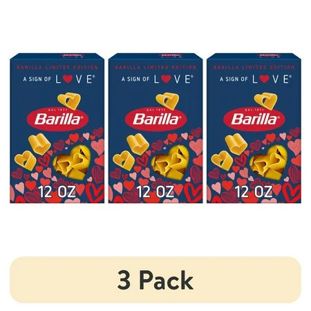 (3 pack) Barilla Limited Edition A Sign of Love Pasta, 12 oz. Box | Walmart (US)