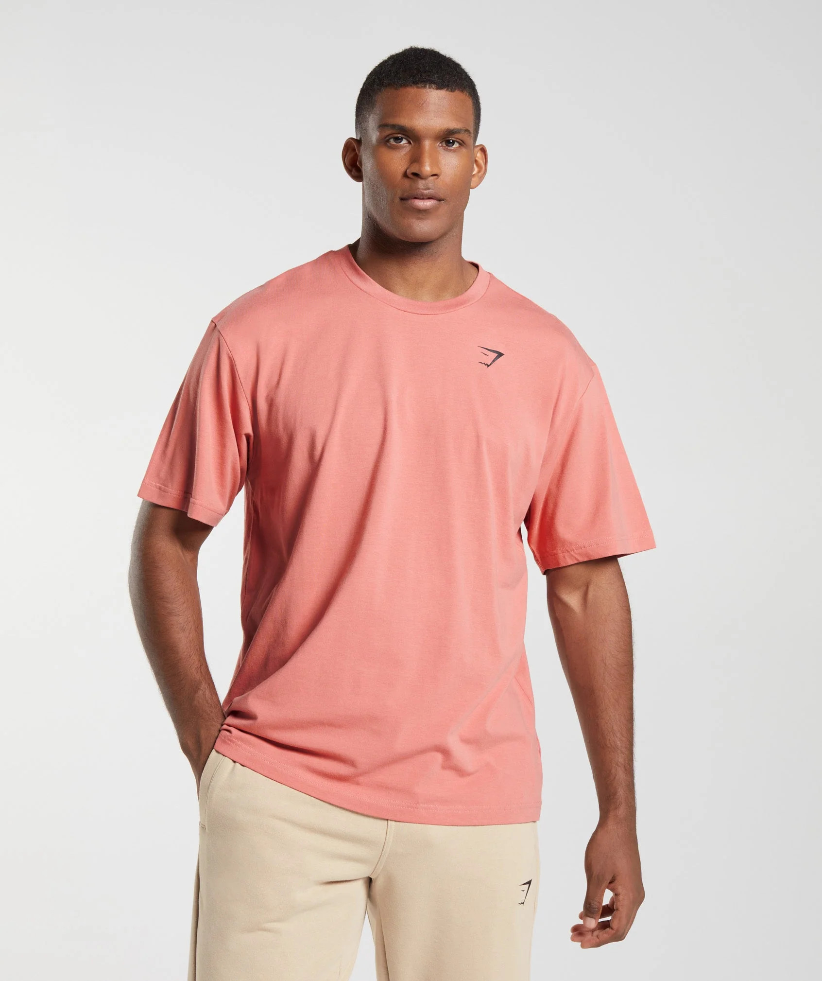 Gymshark Essential Oversized T-Shirt - Terracotta Pink | Gymshark US
