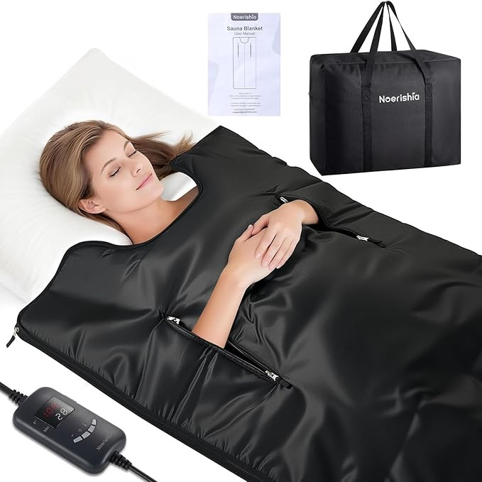 Portable Sauna Blanket for Home, Portable Design, Relaxation and Detox Washable & Foldable with C... | Amazon (US)