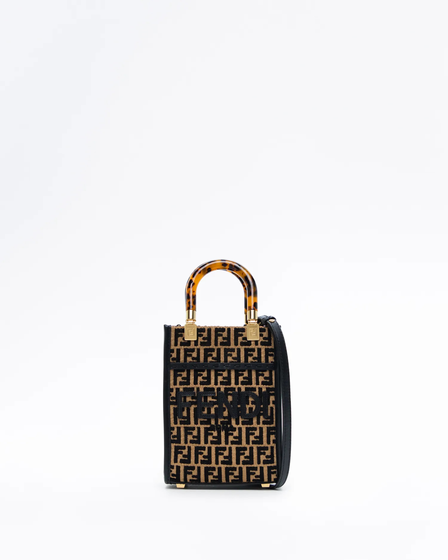 Raffia Tapestry FF Mini Sunshine Shopper | Vivrelle