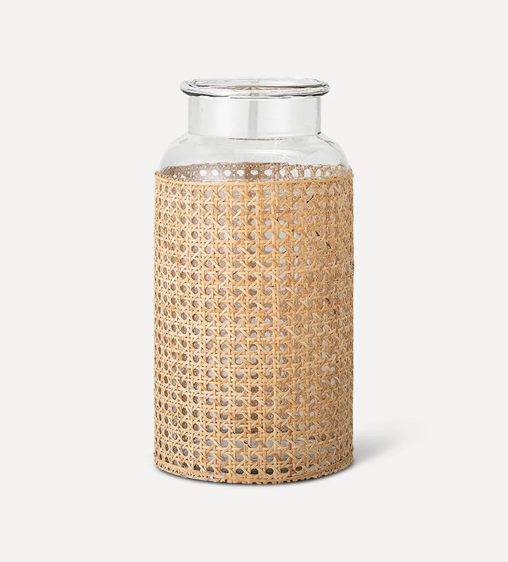 Beachcomber Cane Wrapped Vase | Le Maé by Lindye
