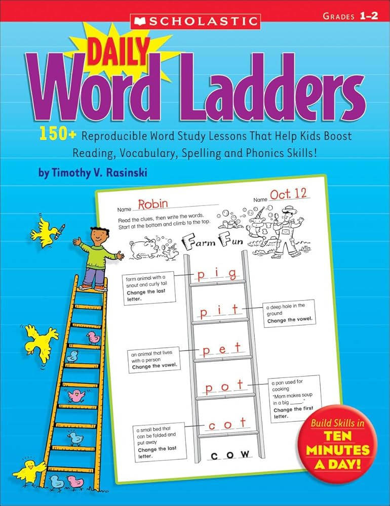 Daily Word Ladders: Grades 1-2: 150+ Reproducible Word Study Lessons That Help Kids Boost Reading... | Amazon (US)