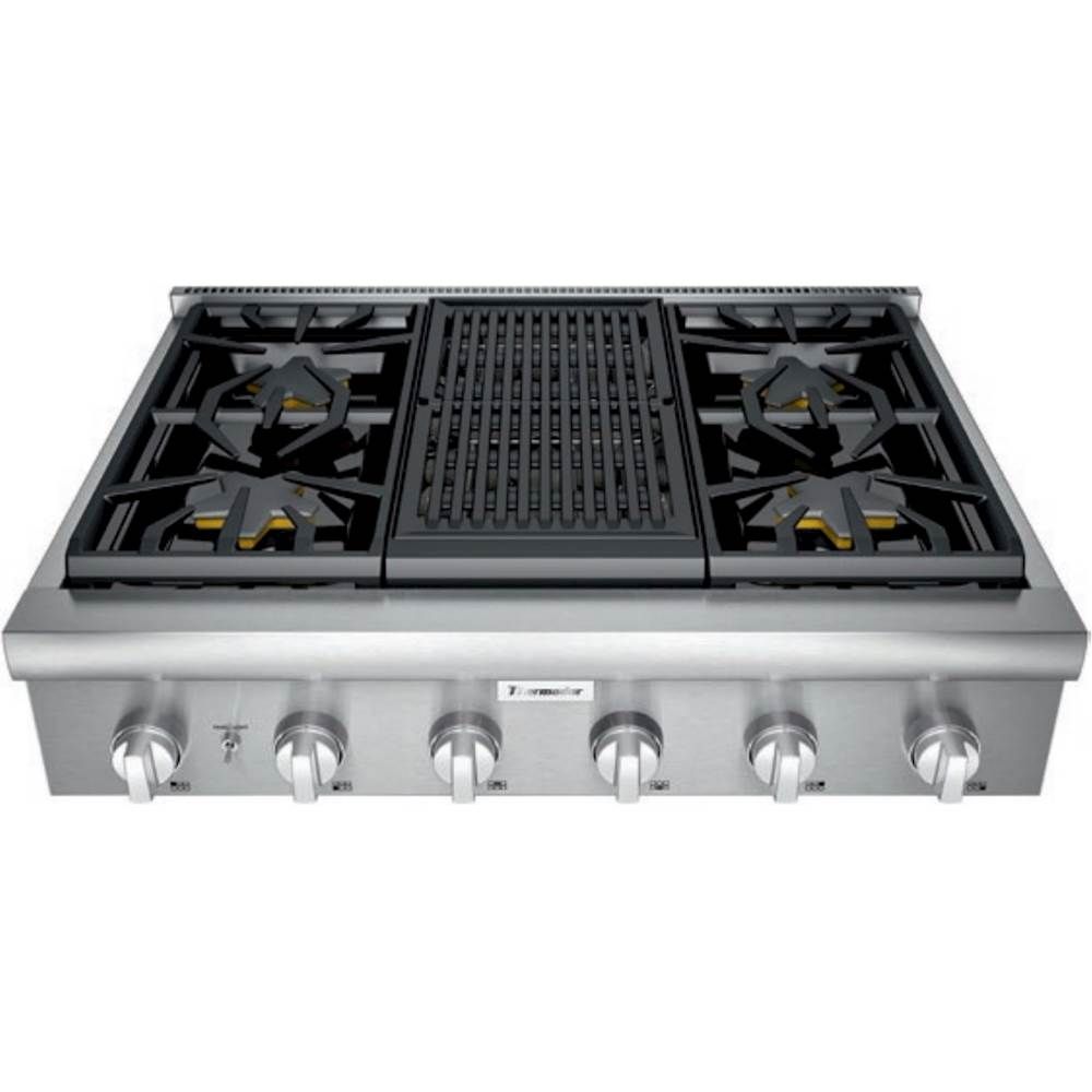 Thermador Professional 36" Built-In Gas Cooktop PCG364WL - Best Buy | Best Buy U.S.