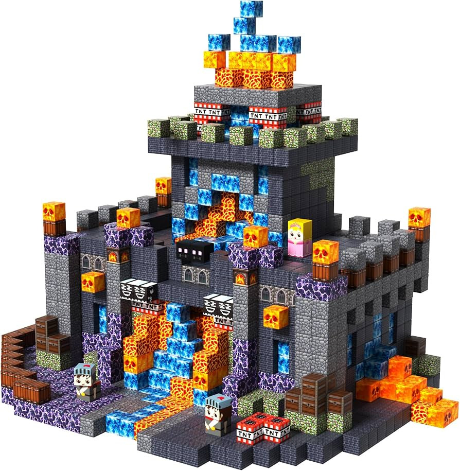 Goody King 100PCS Magnetic Blocks - Dark Castle Set Magnetic Building Blocks, Stacking Magnets fo... | Amazon (US)