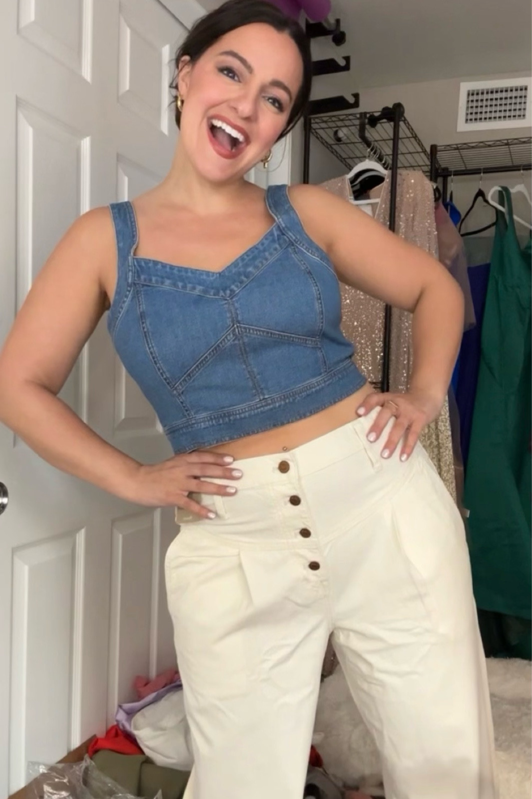 This denim crop from Madewell is perfect for spring! On sale now! 

#LTKsalealert #LTKSale #LTKstyletip