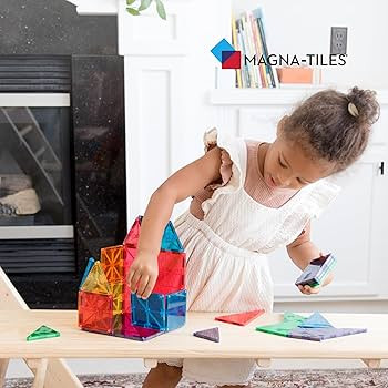 Amazon.com: MAGNA-TILES Classic 32-Piece Magnetic Construction Set, The ORIGINAL Magnetic Buildin... | Amazon (US)