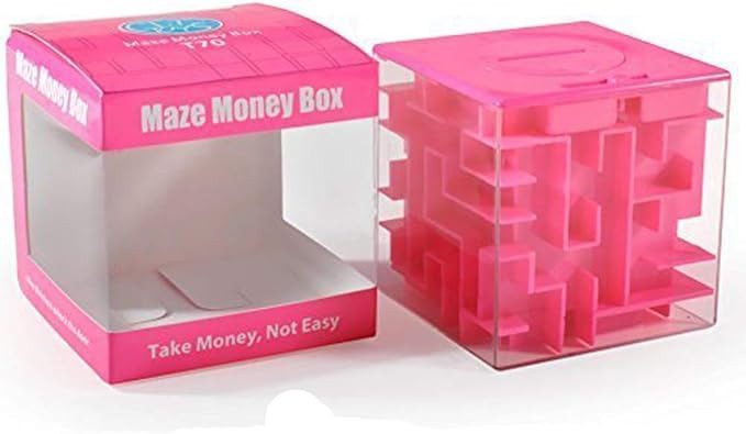 Trekbest Money Maze Puzzle Box - A Fun Unique Way to Give Gifts for Kids and Adults (Pink) | Amazon (US)