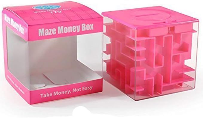Trekbest Money Maze Puzzle Box - A Fun Unique Way to Give Gifts for Kids and Adults (Pink) | Amazon (US)