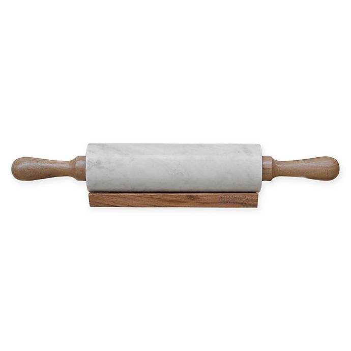 Artisanal Kitchen Supply® Marble Rolling Pin with Holder | Bed Bath & Beyond