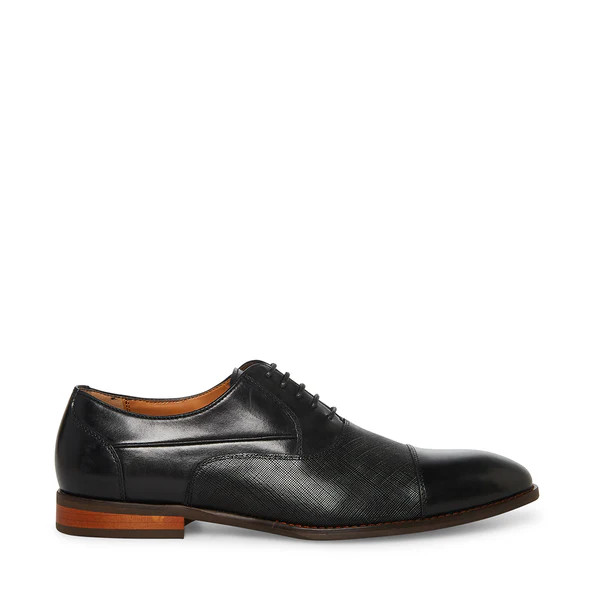 PROCTOR-R BLACK LEATHER | Steve Madden (US)