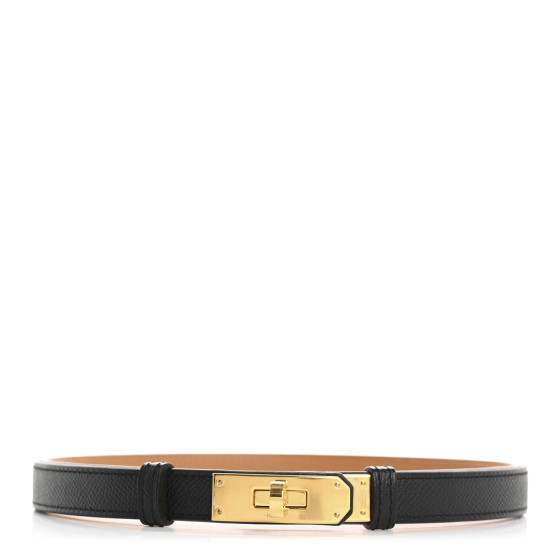 Epsom Kelly Belt Black | FASHIONPHILE (US)