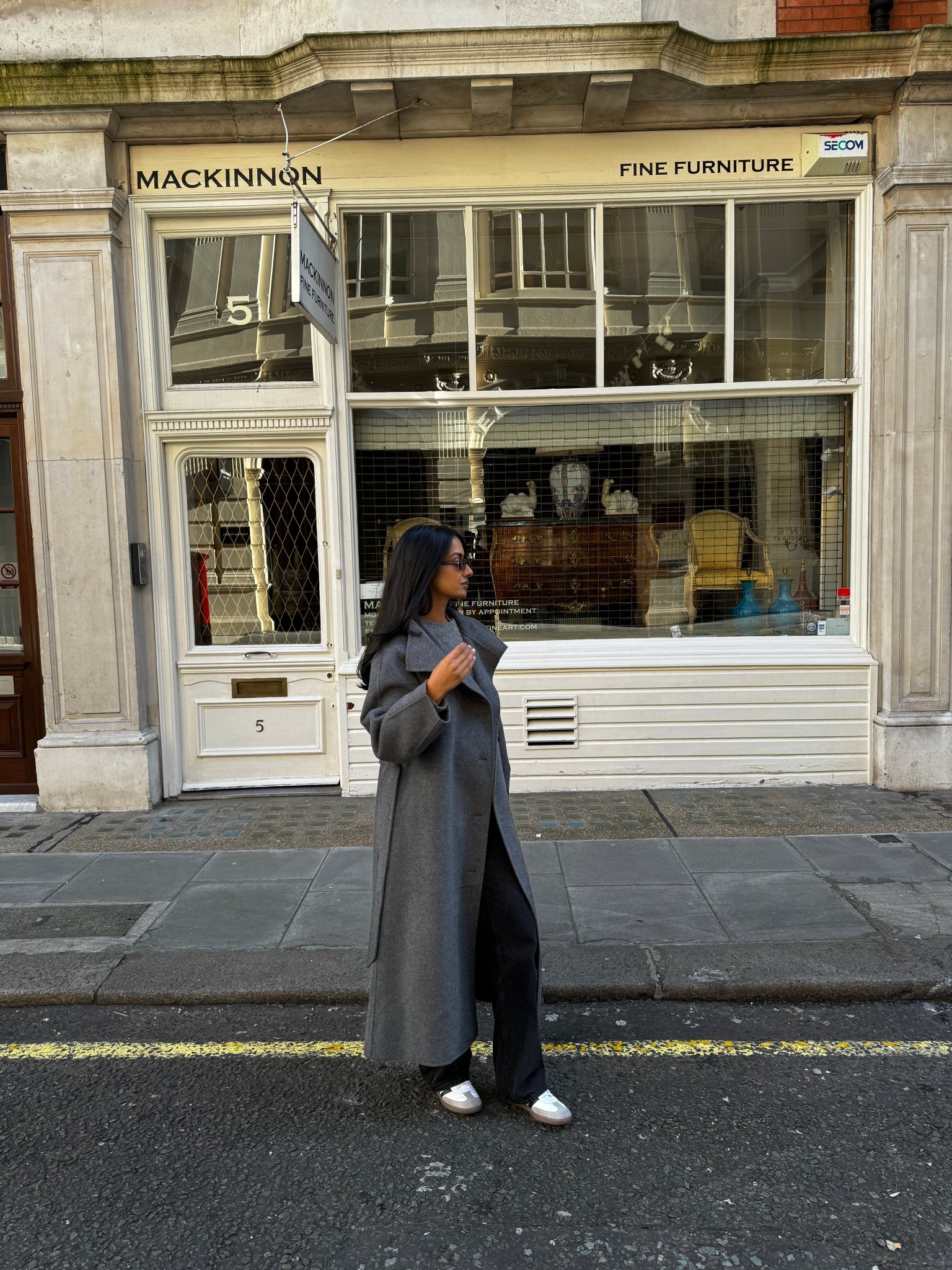 Winter coat , grey outfit , adidas samba , Abercrombie jeans , wool jumper 

#LTKjeans #LTKshoes #LTKwinter