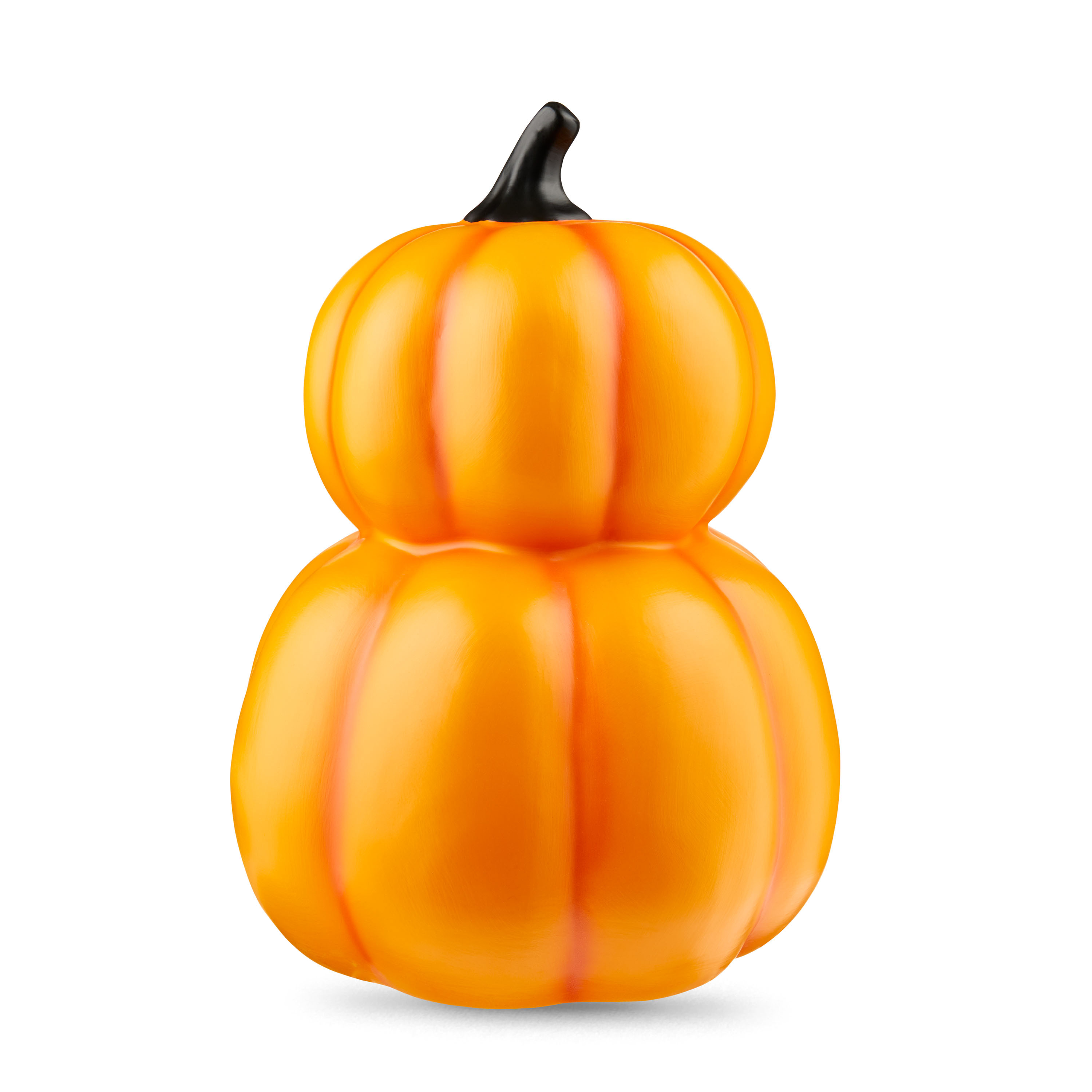 Halloween Clay Double-Stack Jack-o'-Lantern Outdoor Decoration, 13.6 in, by Way To Celebrate | Walmart (US)
