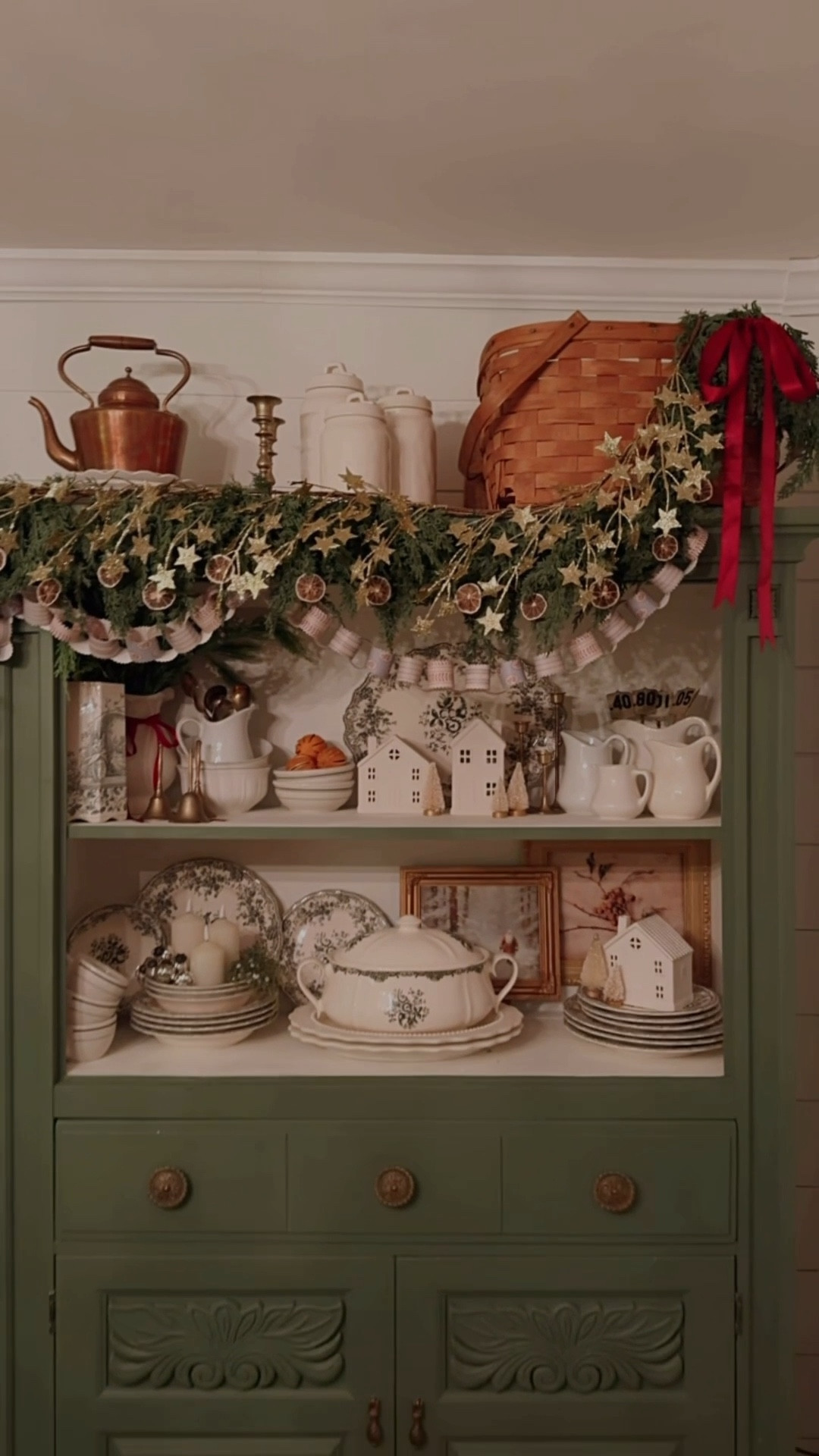 I created this layered Christmas Garland above the cabinet in our dining room... I just love how it turned out!!🤩💫♥️

#LTKHoliday #LTKSeasonal #LTKHome