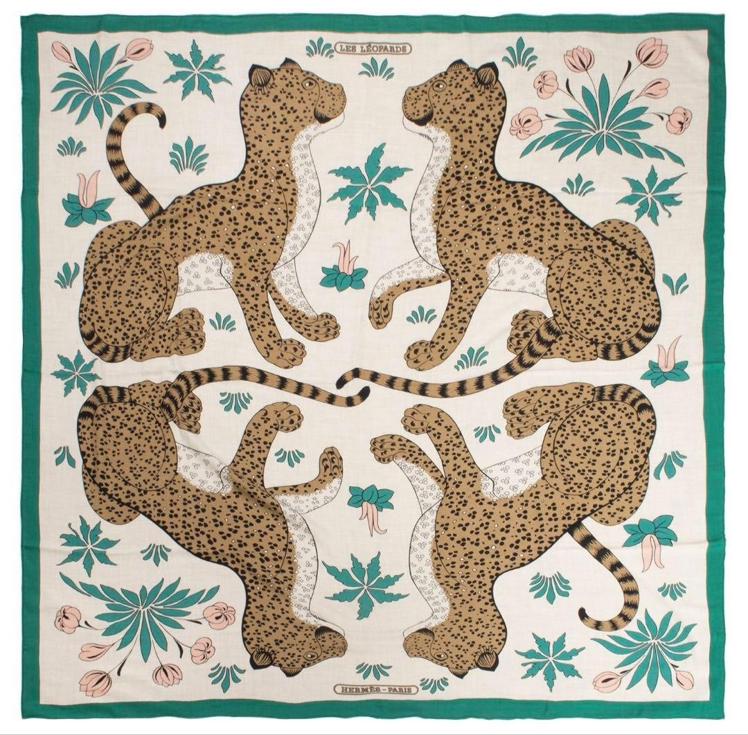 HERMES Carre 140 LES LEOPARDS Scarf Brand new with tag | eBay US