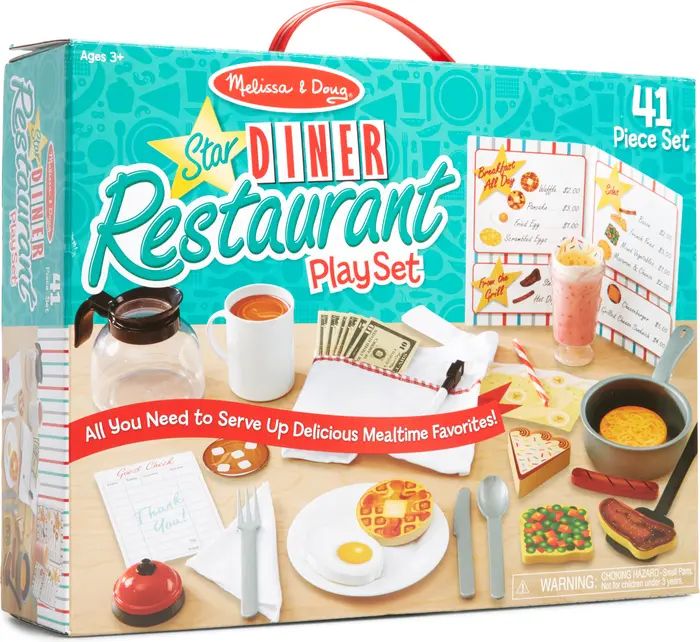 41-Piece Star Diner Restaurant Play Set | Nordstrom