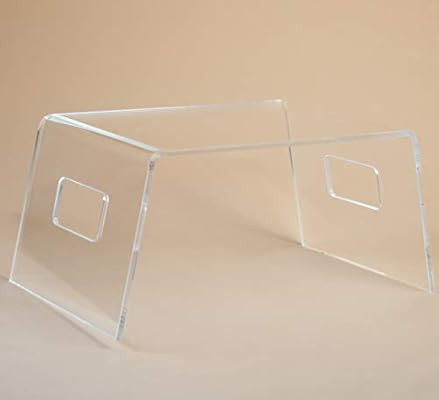 Fifth Mood Clear Bed Tray Table- Acrylic Lap Desk, Breakfast Table, Serving Tray, Laptop Stand, | Amazon (US)