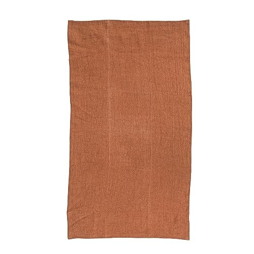 Creative Co-Op Stonewashed Linen Decorative Dining and Kitchen, Rust Tea Towel, Orange | Amazon (US)