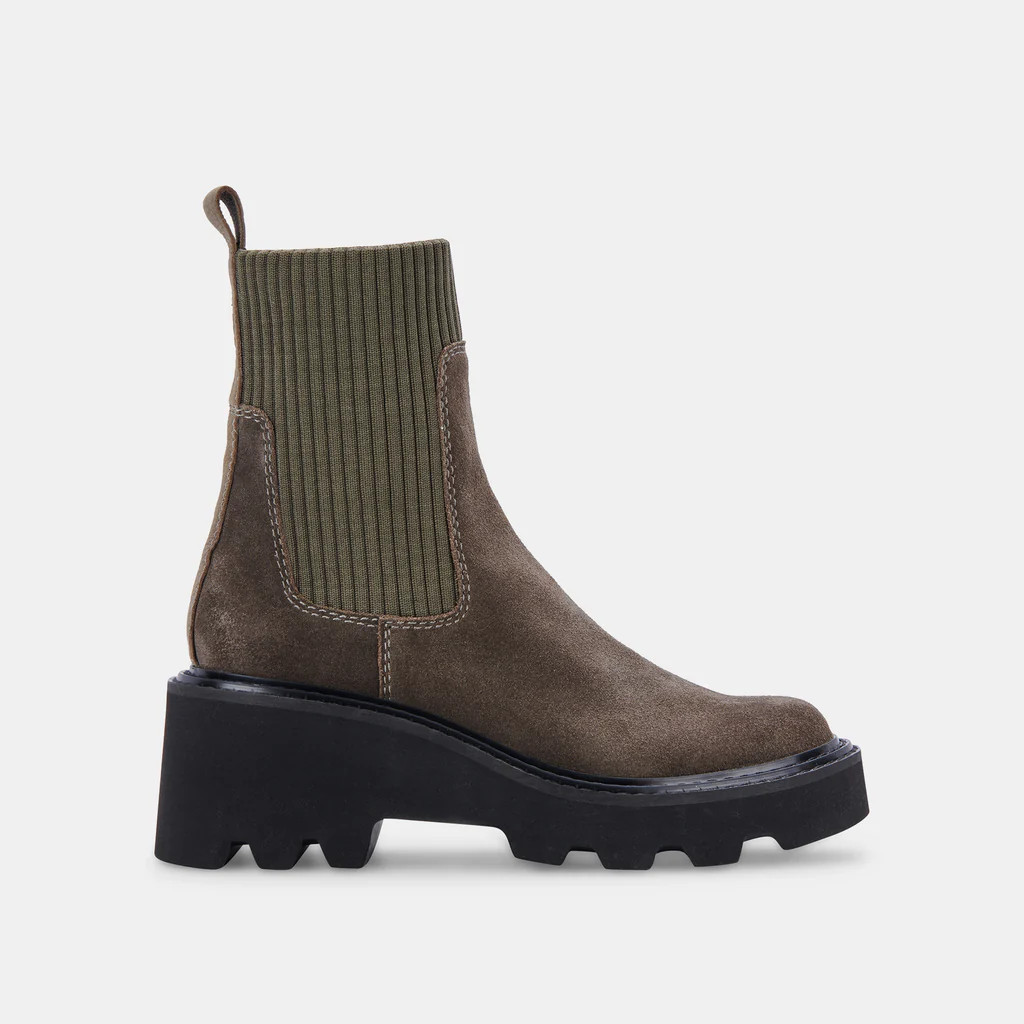 HOVEN H2O BOOTS OLIVE SUEDE | DolceVita.com