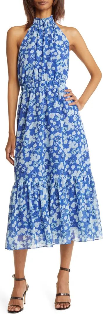 Floral Print Halter Neck Maxi Dress | Nordstrom