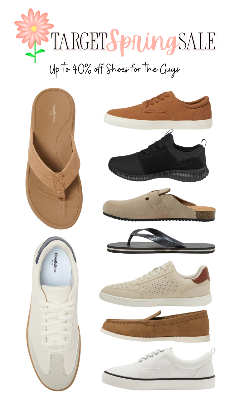 Up to 40% off shoes for the guys at Target!! So many styles to choose from! Take advantage of this deal!! 

 #LTKSeasonal #LTKSaleAlert #LTKMens