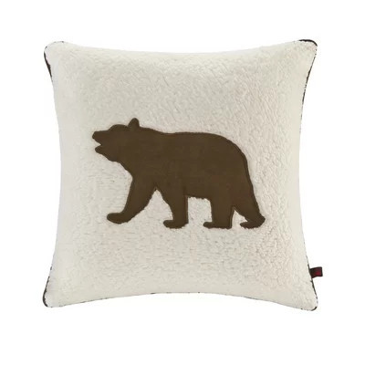 Woolrich Bear Berber Square Pillow | Wayfair North America