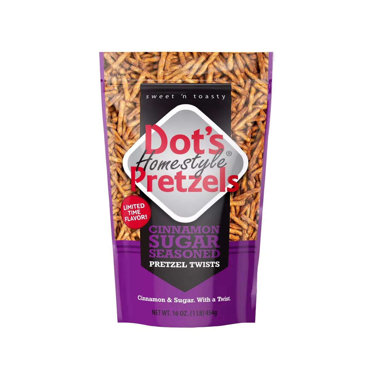 Dot's Pretzels Cinnamon Sugar Pretzels - 16oz | Target