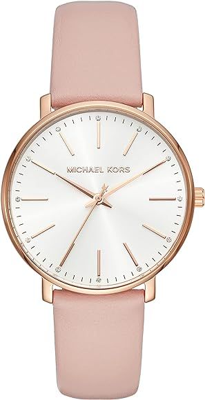 Michael Kors Women's Watch PYPER, 38 mm case size, Three Hand movement, PVC strap | Amazon (UK)