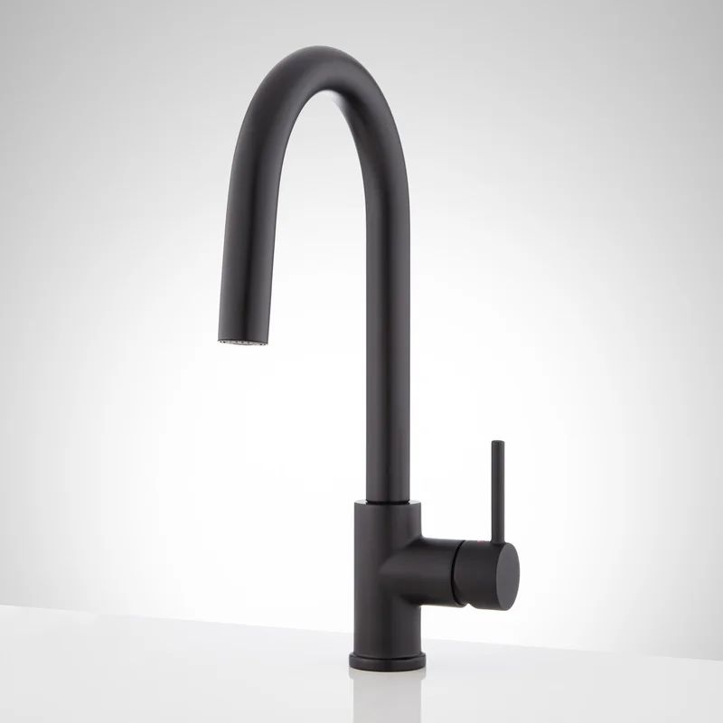445046 Signature Hardware Ravenel Pull-down Kitchen Faucet with Concealed Sprayer | Wayfair North America